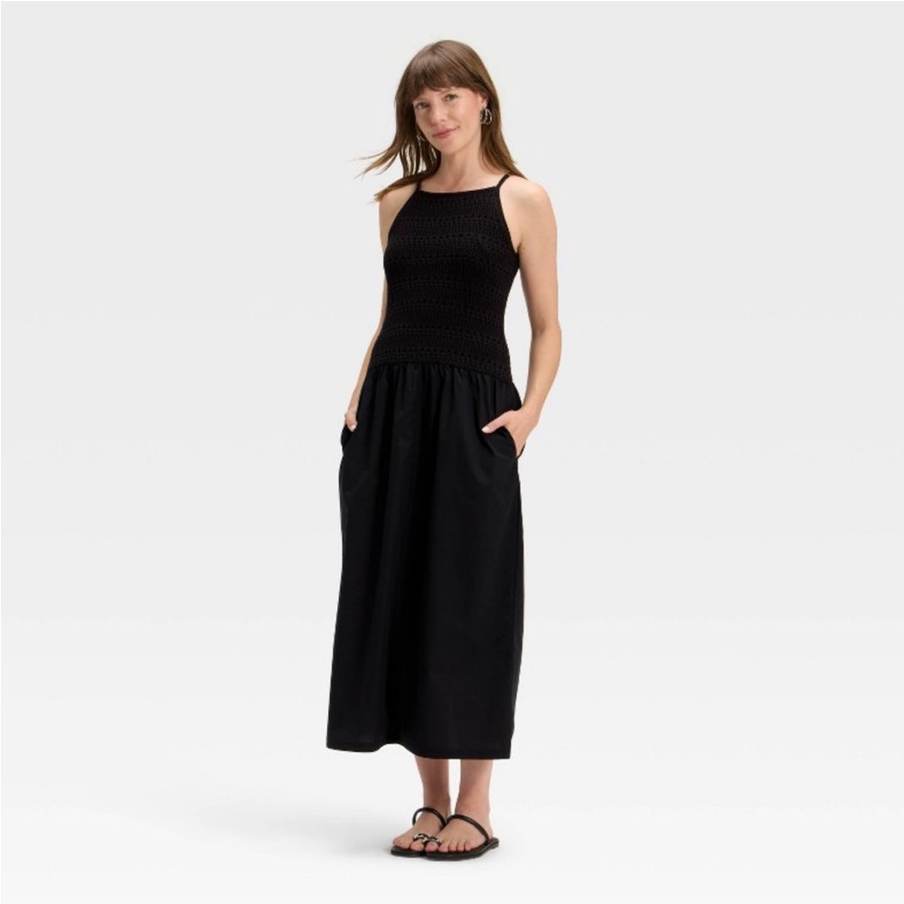 Universal Thread Elegant Black Maxi Dress